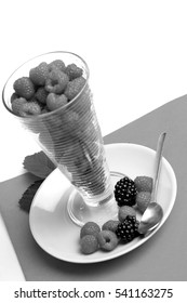 Raspberry dessert - studio shot