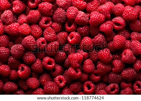 Raspberry fruit background