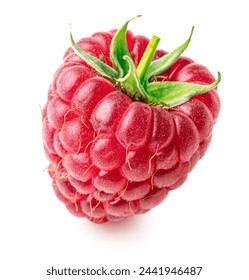 Raspberry isolated on white background.