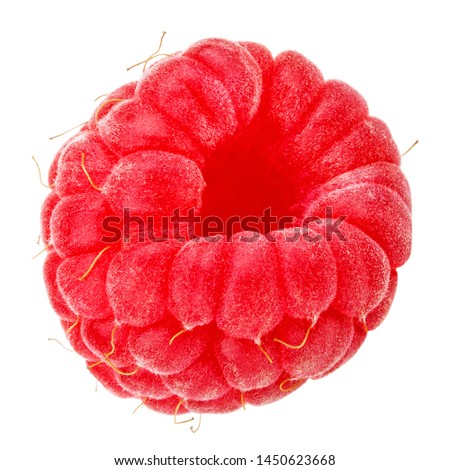 Raspberry isolated on white background