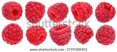 Raspberry isolated on white background