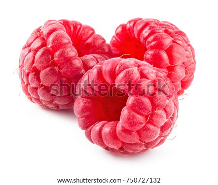 Raspberry. Raspberry isolated. Raspberry on white background.