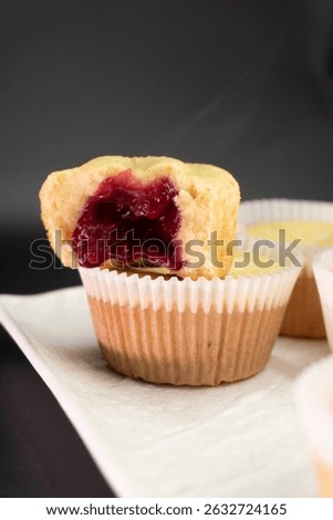 Raspberry Jam Muffins. Muffin. Dessert. Berry Jam. Food Concept