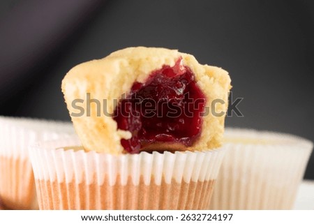 Raspberry Jam Muffins. Muffin. Dessert. Berry Jam. Food Concept