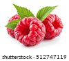 raspberry isolated on white