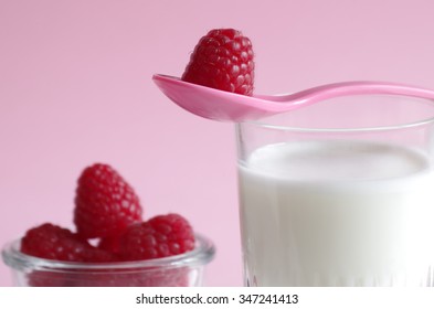 raspberry and milk