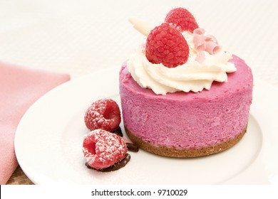 Raspberry Mousse Cake