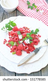 raspberry on table