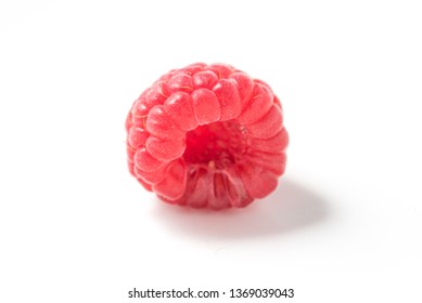 Raspberry on white background 