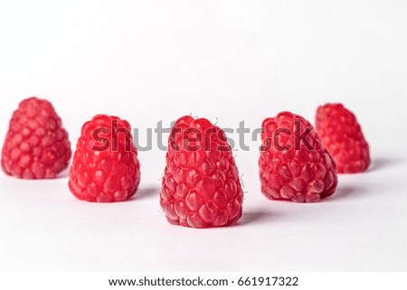 Similar – Frische Himbeeren auf gelbem Hintergrund