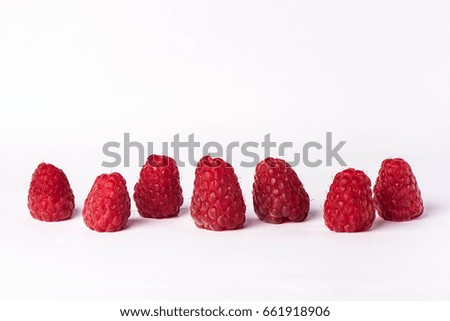 Similar – Frische Himbeeren auf gelbem Hintergrund