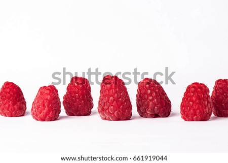 Similar – Frische Himbeeren auf gelbem Hintergrund