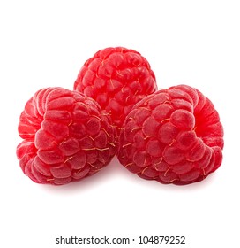 Raspberry on white background for your design