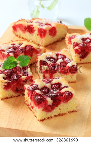 Similar – Image, Stock Photo square pieces of cake crumble