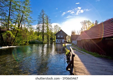 Rastoke Village On Korana River In Croatia