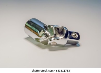 ratchet socket wrench angle coupling on white