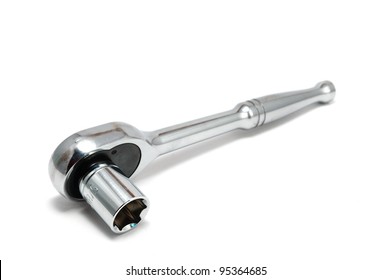 Ratchet (Socket Wrench) Isolated on White