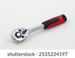 The Ratchet Socket Wrench Set includes various sockets, an extension bar, and a grip handle, providing versatility and ease for your hand tool needs