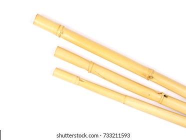 Rattan Bamboo Sticks Isolated On White Stock Photo 733211593 | Shutterstock