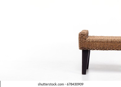 Rattan Chair With Copy Space