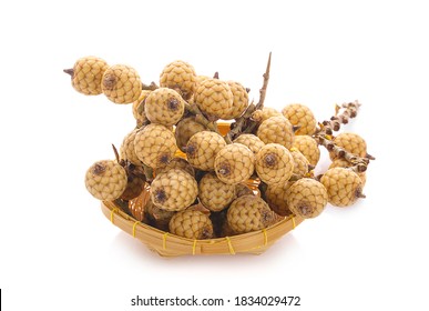 Rattan Palm Fruit An Isolated On White Background