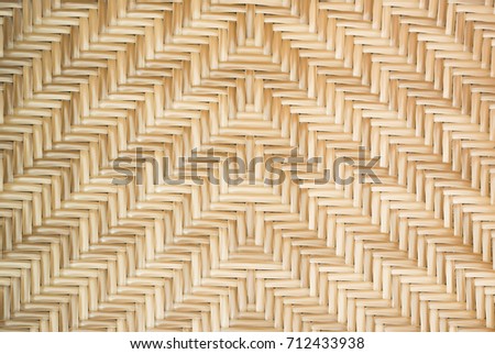 Rattan texture pattern background. Classic pattern of woven bamboo wooden wicker, a part of rattan furniture texture for background and wallpaper