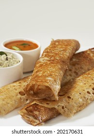 Rava Dosa In Plate, South Indian Snack, India