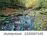 Raven Run creek and ravine in Raven Run Nature Sanctuary in Lexington, Kentucky