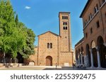Ravenna, Emilia-Romagna, Italy - Basilica di San Francesco. Located behind Dante Alighieri