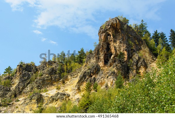 Ravens Stone Rosia Montana Touristic Attraction Stock Photo Edit Now 491365468