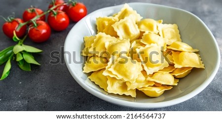 ravioli fresh healthy meal food snack on the table copy space food background rustic top view