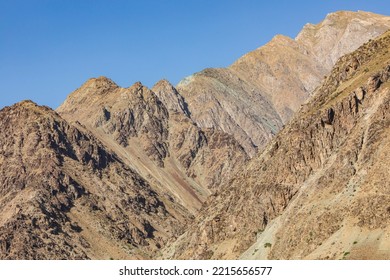 Ravonak, Badakhshan Province, Afghanistan. Rugged Mountains On The Border Of Afghanistan And Tajikistan.