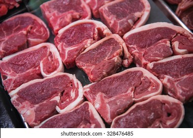 Raw Australian Lamb Chops On Tray Stock Photo Edit Now 328476485