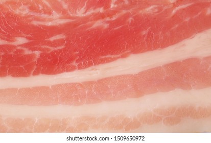 A Raw Bacon Background Texture