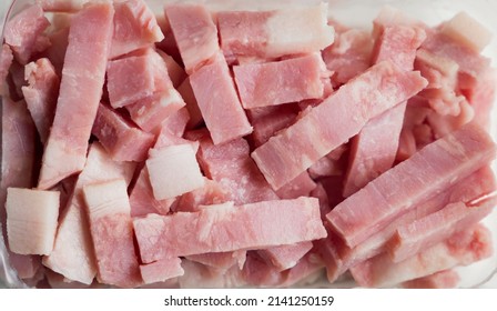 Raw Bacon Texture And Background