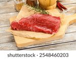 Raw beef flesh meat piece for cooking