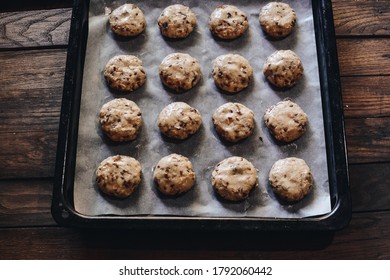 Raw Blanks For Oatmeal Cookies. Flaxseed Oatmeal Cookies. 