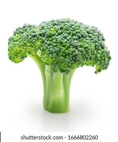 raw broccoli isolated on white background with clipping path - Shutterstock ID 1666802260