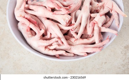 Raw Chicken Feet For Making Nutritional Bone Broth 