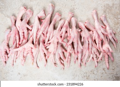 Raw Chicken Feet For Making Nutritional Bone Broth 