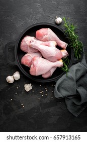 Raw Chicken Legs, Drumsticks