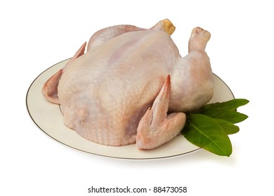 Raw Chicken On Plate Stock Photo 88473058 | Shutterstock