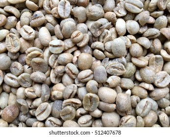 Raw coffee bean