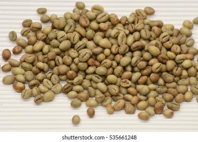 Raw coffee  beans