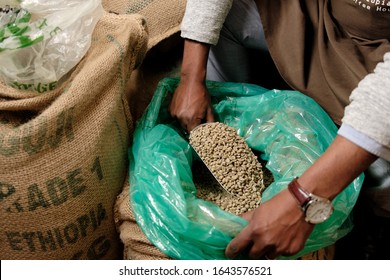 Raw Coffee Beans From Ethiopia