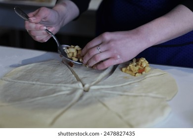 raw croissants are almost ready to bake - Powered by Shutterstock