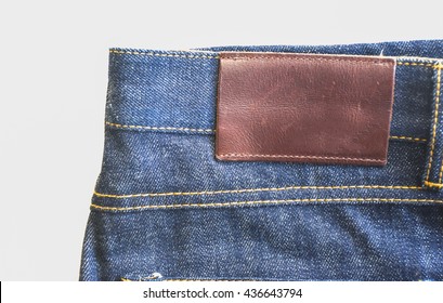 Raw Denim Leather Patch Stock Photo 436643794 | Shutterstock