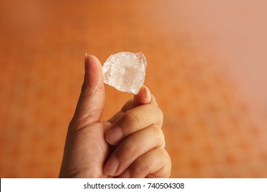 Raw Diamond In Hand