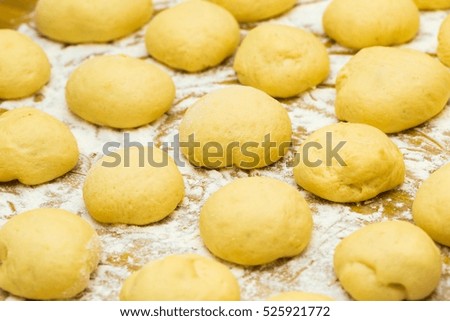 Similar – Image, Stock Photo Donuts handmade Food Dough