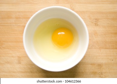 Raw Egg In A Bowl